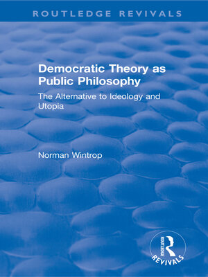 cover image of Democratic Theory as Public Philosophy